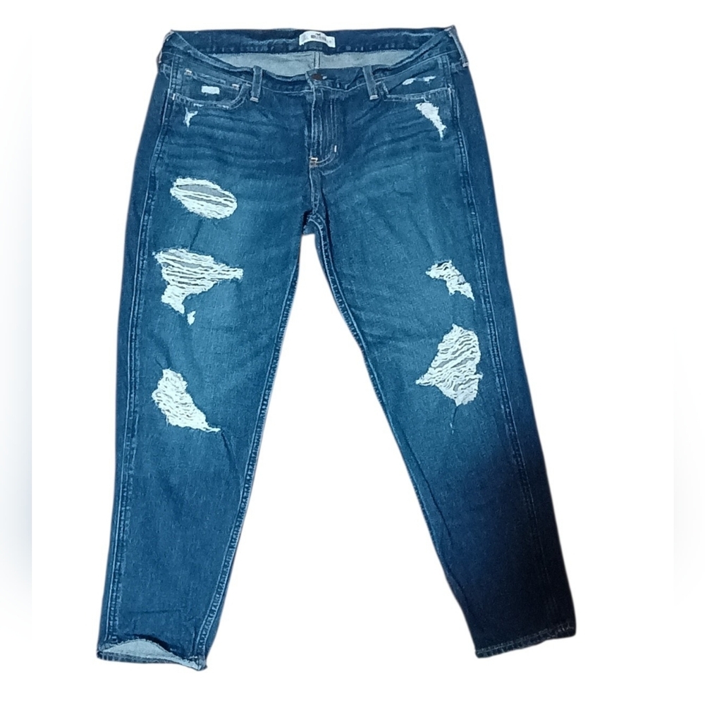Hollister Distressed Blue Skinny Jeans